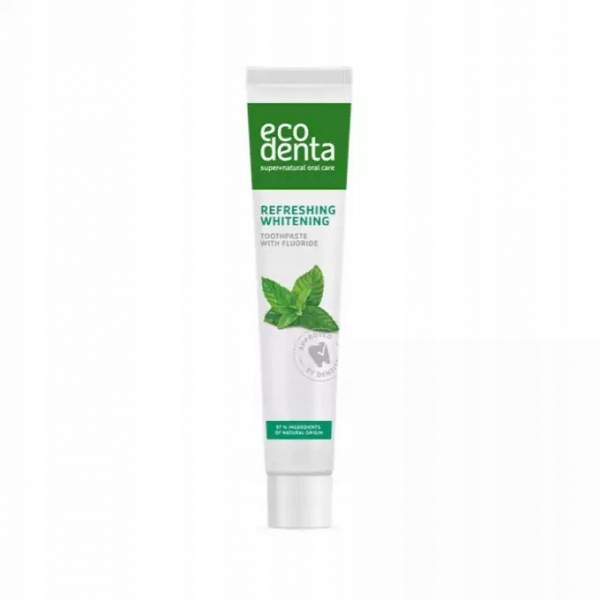 Зубна паста ECODENTA BASIC LINE REFRESHING WHITENING освіжуюче відбілювання з олією М'яти 75 мл