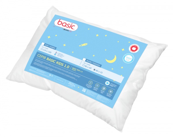 Подушка Sonex Basic Kids 1.0 белый 40х55 см 102389 