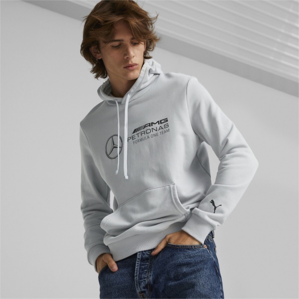 Джемпер Puma MAPF1 ESS HOODIE MERCEDES TEAM SILVER 53743002 р.XL сірий
