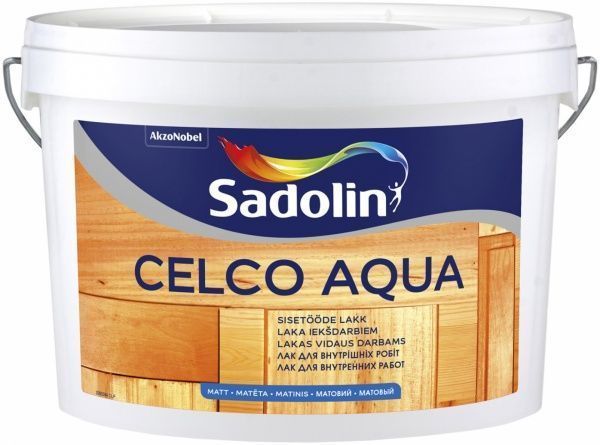 Лак CELCO AQUА 10 Sadolin мат 1 л