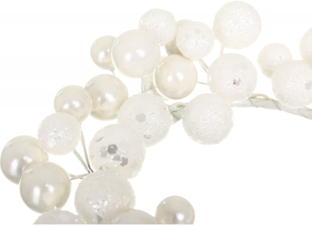 Декорация кольцо на свечу из бусинок 16х5 см (SXF17-116)