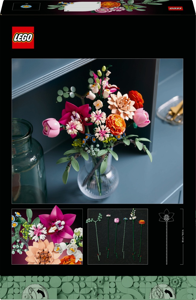 Конструктор LEGO Botanical Милий рожевий букет квітів 10342