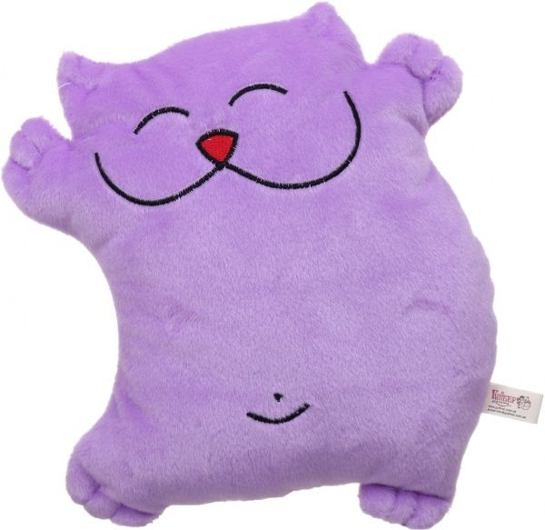 Подушка декоративна Кіт Хорошун 31 см бузковий