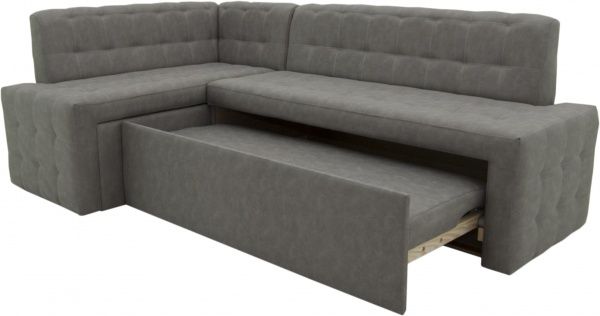 Куточок кухонний Кедр КАРАТ розкладний 7 світло-сірий