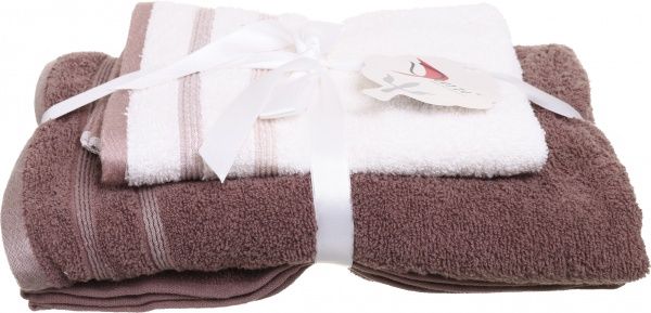 Набір рушників Modern 2 шт. айворі/ шоколадний 