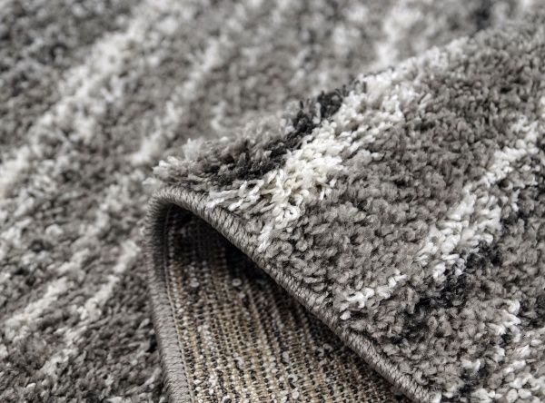 Ковер Karat Carpet Shaggy Melange Grey-Lines 1,33x1,9 м сток