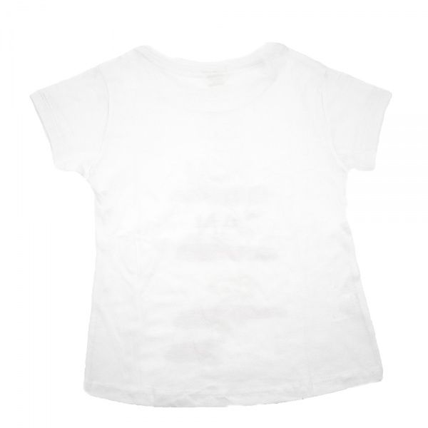 Футболка для девочек AKKUZU kids с надписью р.128 белый 