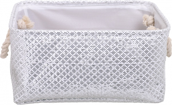Корзина Silver 36х26х18 см серебристый