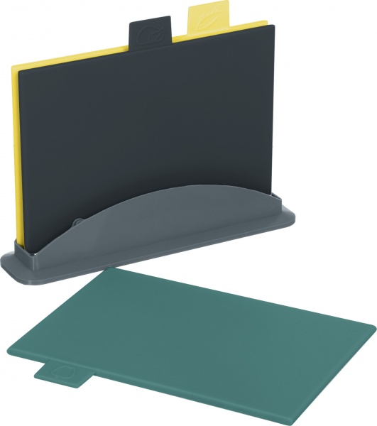 Набор досок разделочных с подставкой Mist 29х22,5х0,8 см 3 шт. Flamberg Smart Kitchen