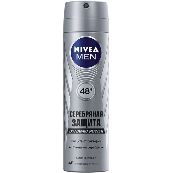 Спрей для тіла Nivea Men Срібний захист +33%