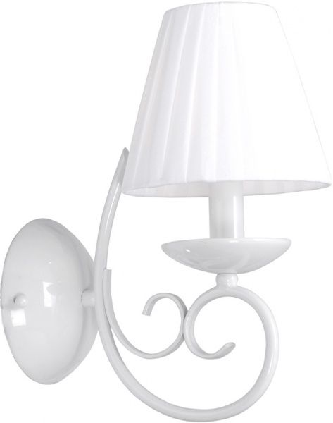 Бра Victoria Lighting 1x40 Вт E14 білий Shiny/AP1 