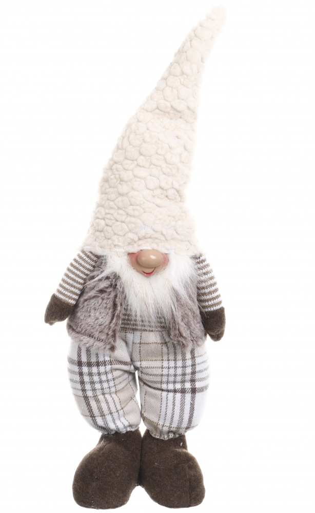 Декорація новорічна Гном пишний 20x59 см коричневий 2 асортимента AG23252AB