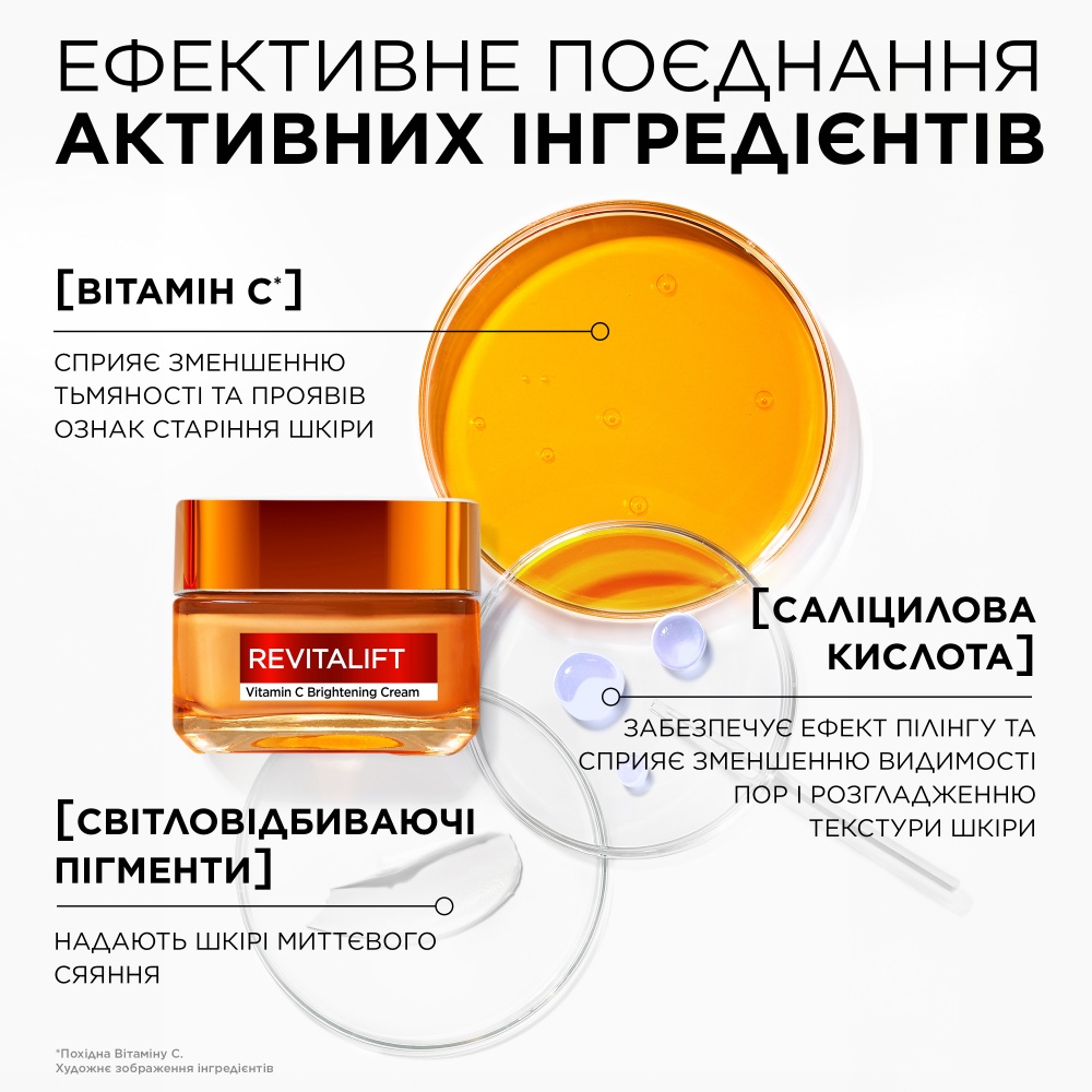 Крем для рук денний L'Oreal Paris Revitalift вітамін С 50 мл