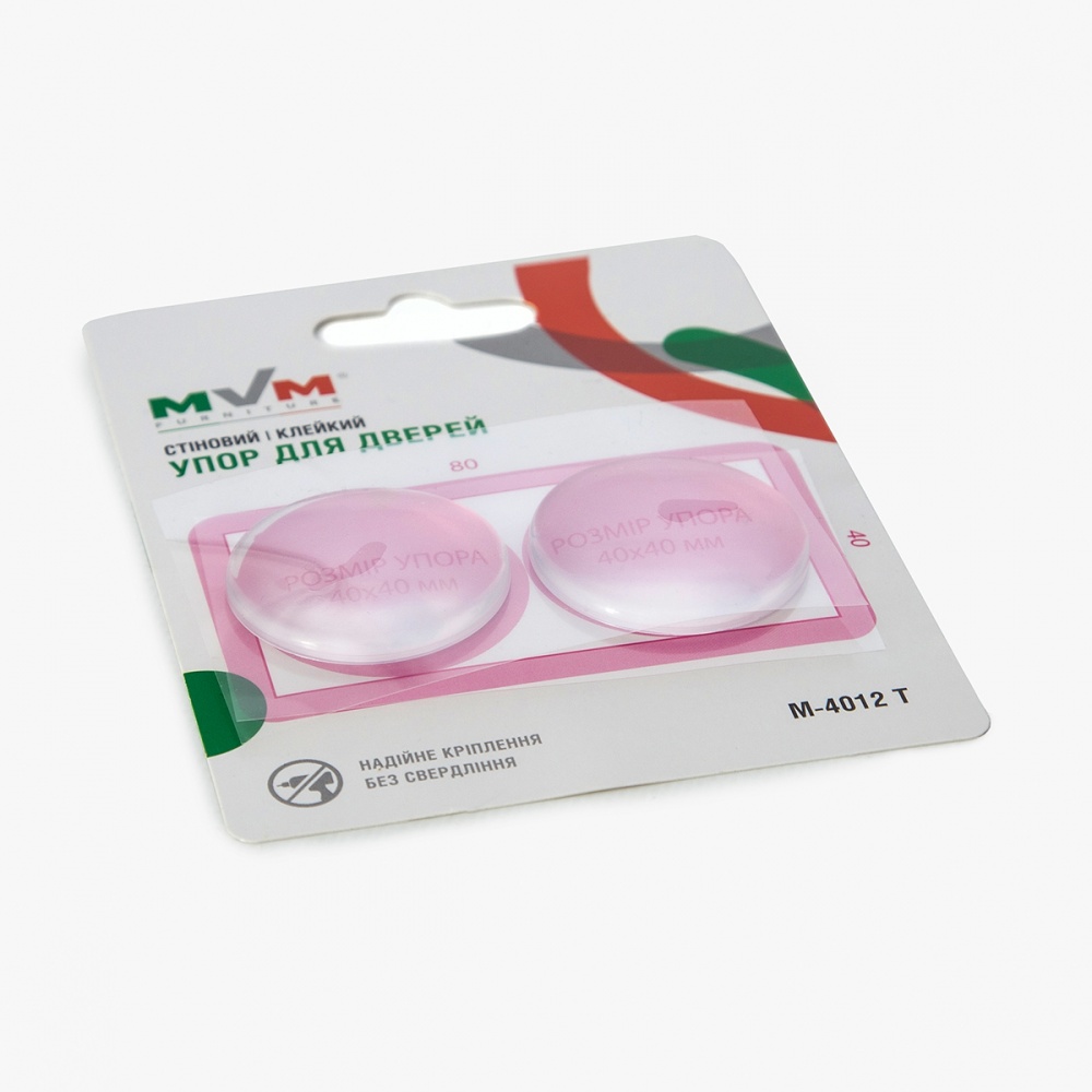 Стопор дверной самоклеящийся MVM M-4012 T прозрачный