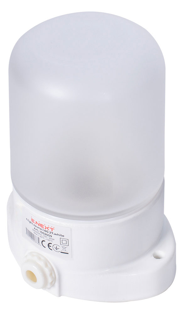Светильник для сауны E.NEXT 60 Вт e.light.sauna.1.60.27.white Е27 IP54 l002059