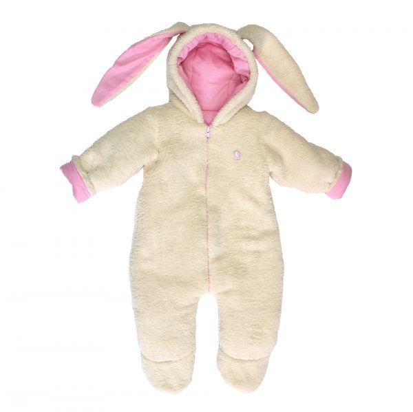 Комбинезон для мальчиков Lucky tots бежевый с розовым р.62 1508.1 