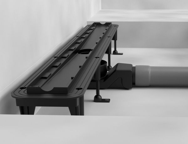 Душевой канал Rhein с накладкой из нержавеющей стали 750 мм