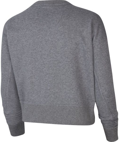 Джемпер Nike W NK DRY GET FIT CREW SWSH CU5506-091 р. S серый меланж