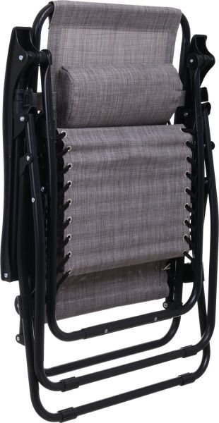 Шезлонг UP! (Underprice) раскладной HYC-201 серый 64x177 см 