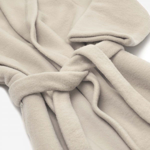 Халат женский Flokati Coral з капюшоном р. M/L бежевый