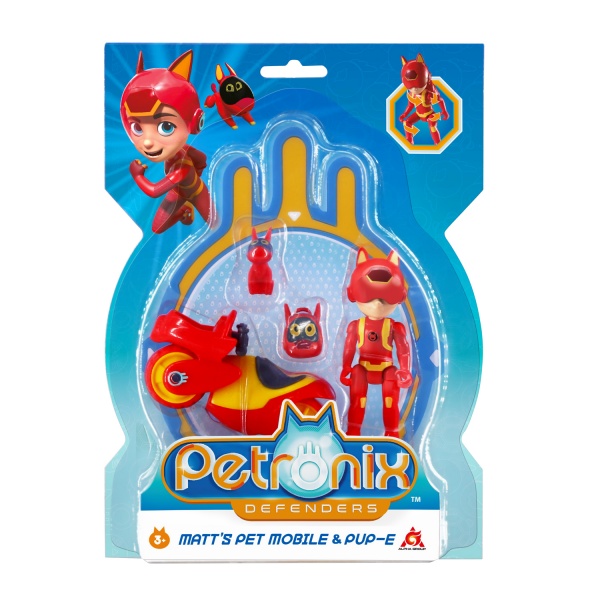 Ігровий набір Petronix Defenders Петмобіль плюс фігурка Метта 7,5 см 123202 