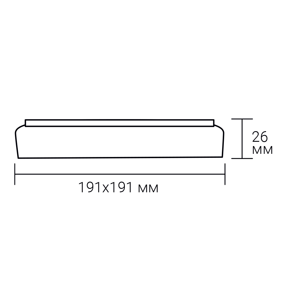 Светильник светодиодный ARDERO 24 Вт 5000 IP40 AL808 24W b