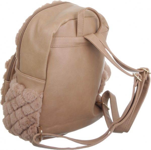 Рюкзак пушистый Soft Touch кофейный