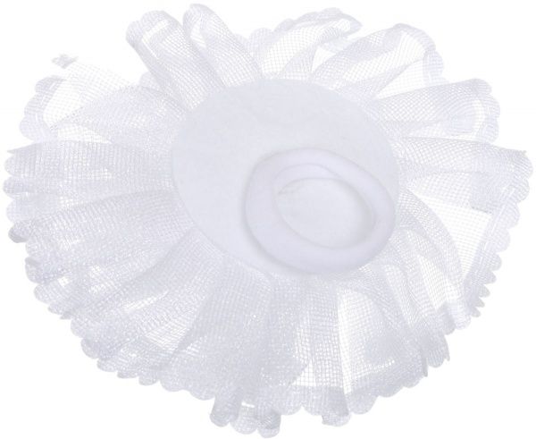 Бант Акцент середній В2063 10 см білий