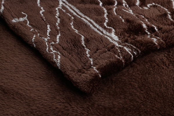 Плед Basic Marble Silver 160x200 см коричневий La Nuit 