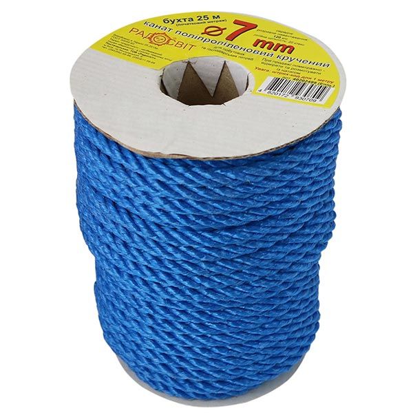 Канат полипропиленовый Радосвіт 7 мм синий
