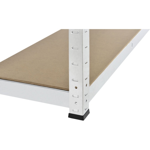 Стелаж металевий Меткас Бюджет оцинкований 1800x900x600 мм ДСП полиця 5 шт. цинк 