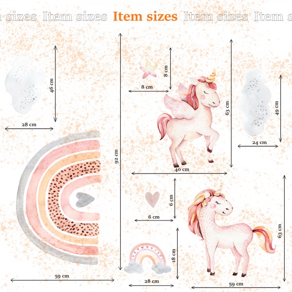 Стікери-патерни Lipastick Веселка 120х80 см 15082131