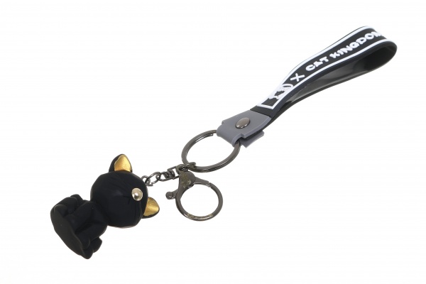 Брелок Річ-Ленд Кот на удачу черный