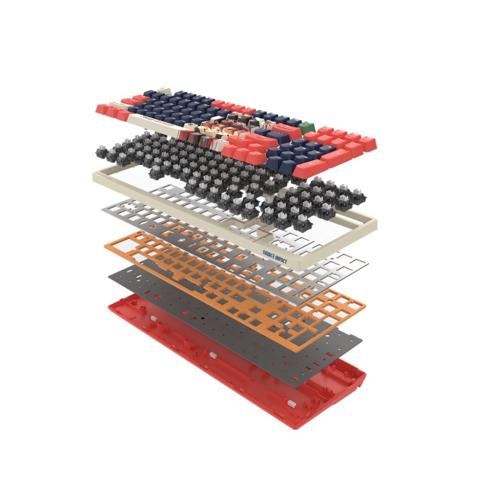 Клавіатура ігрова BLOODY (AT98 (Proxy Boom)) Alpha Optical Switch red/blue