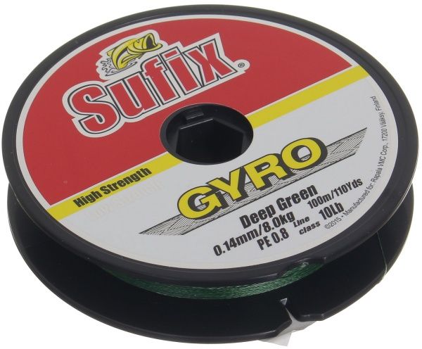Шнур Sufix Gyro 100м 0,14мм зелена