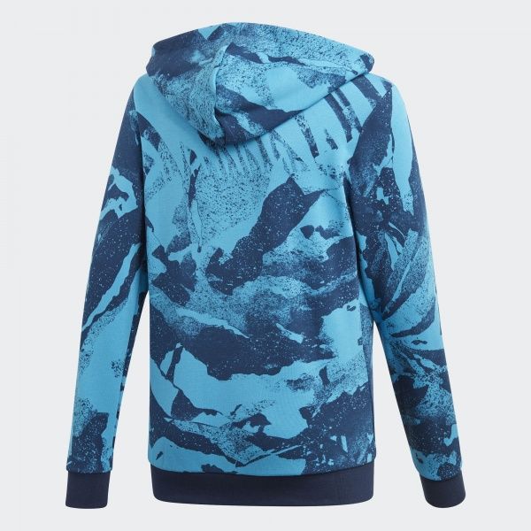 Джемпер Adidas YB E AOP PR FZ DV1788 р. 122 синій