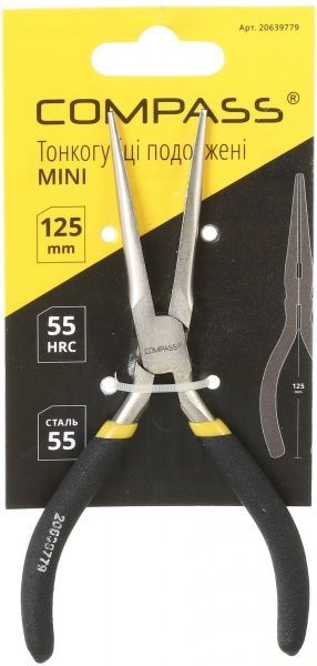 Тонкогубці Compass CP-MLNP-125-L Mini подовжені