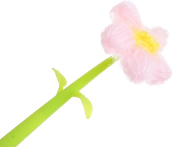 Ручка гелевая Цветок розовый 