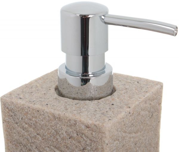 Дозатор для жидкого мыла Luna rock бежевый 340 мл