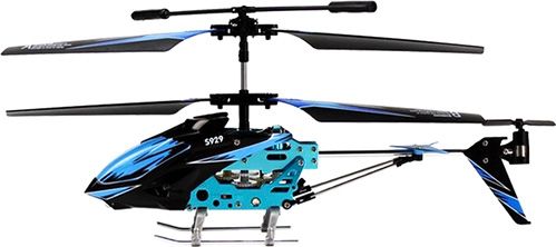 Гелікоптер на ІЧ-керуванні WL Toys 3-к мікро з автопілотом синій WL-S929b