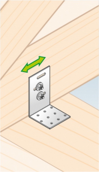 Кутник монтажний Domax L-подібний 80x60x60 мм 2 мм KMR1