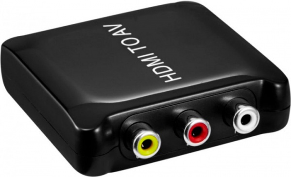 Конвертер PowerPlant чорний (CA911486) HDMI - AV HDCAV02-M 