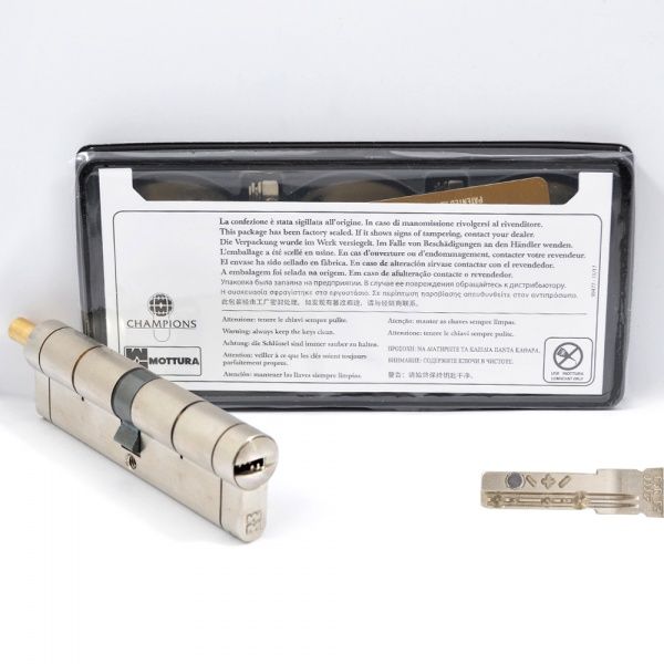 Цилиндр Mottura C39F514101 41x51 ключ-вороток 110 мм матовый никель