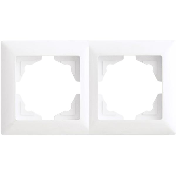 Рамка двухместная Gunsan VISAGE универсальная белый VS 28 11 141