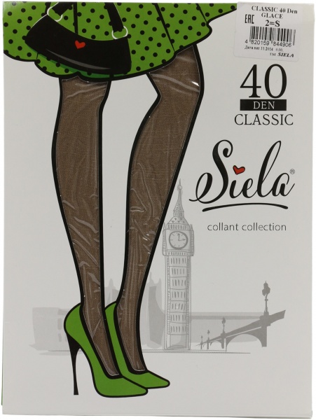 Колготки SIELA CLASSIC 40 den glase р. 2 светло-коричневый 