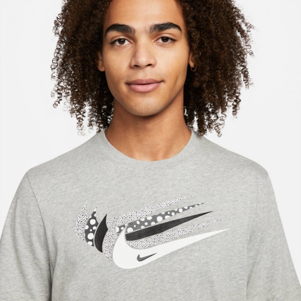 Футболка Nike M NSW 12 MO SWOOSH TEE DN5243-063 р.2XL сірий