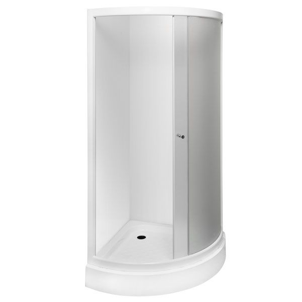 Душевая кабина Korra K-601 900x900x1985 профиль белый, стекло мат.