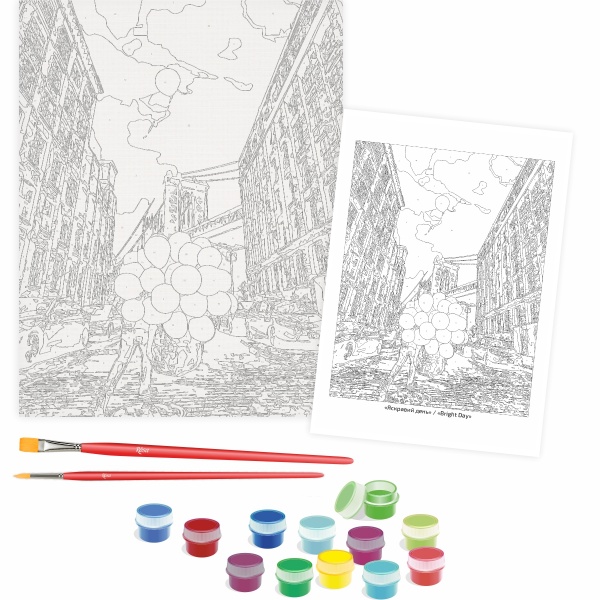 Картина за номерами Яскравий день 35x45 см Rosa Start 