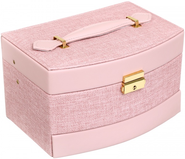 Скринька для прикрас Delux 22.5x16x13 см рожевий