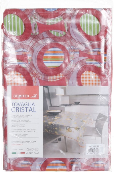 Скатерть Cristal Eco 140x180 см красный Gemitex 